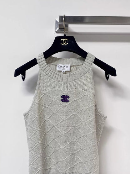 26ss Diamond Pattern Knit Vest