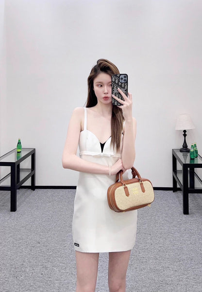 Bow-tie Braided Slip Dress