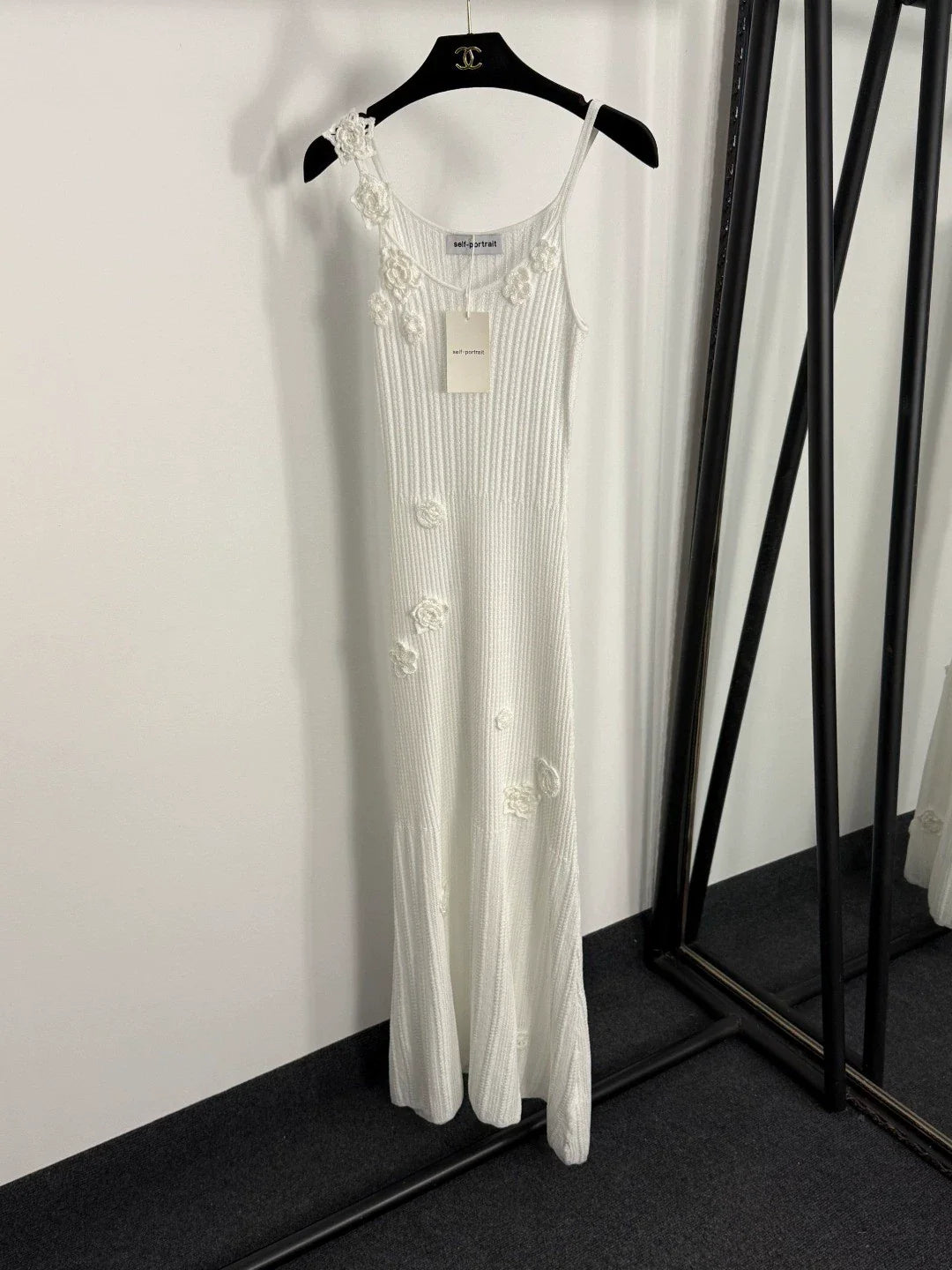 25fw Three dimensional crochet hollow dress