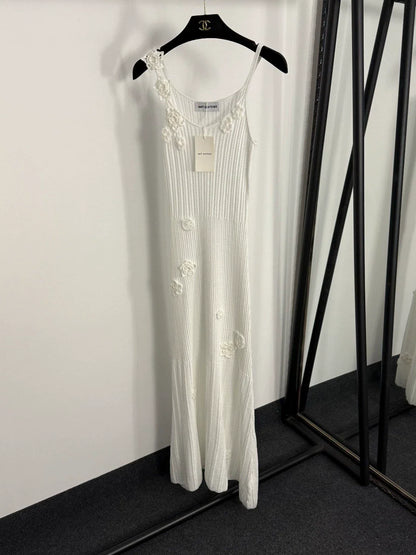 25fw Three dimensional crochet hollow dress