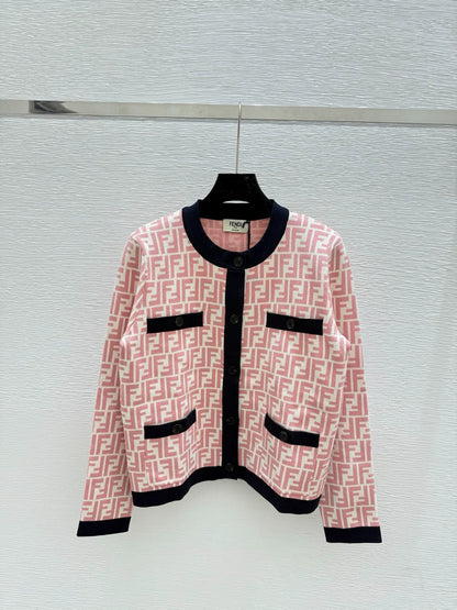 25fw Old flower knitted cardigan