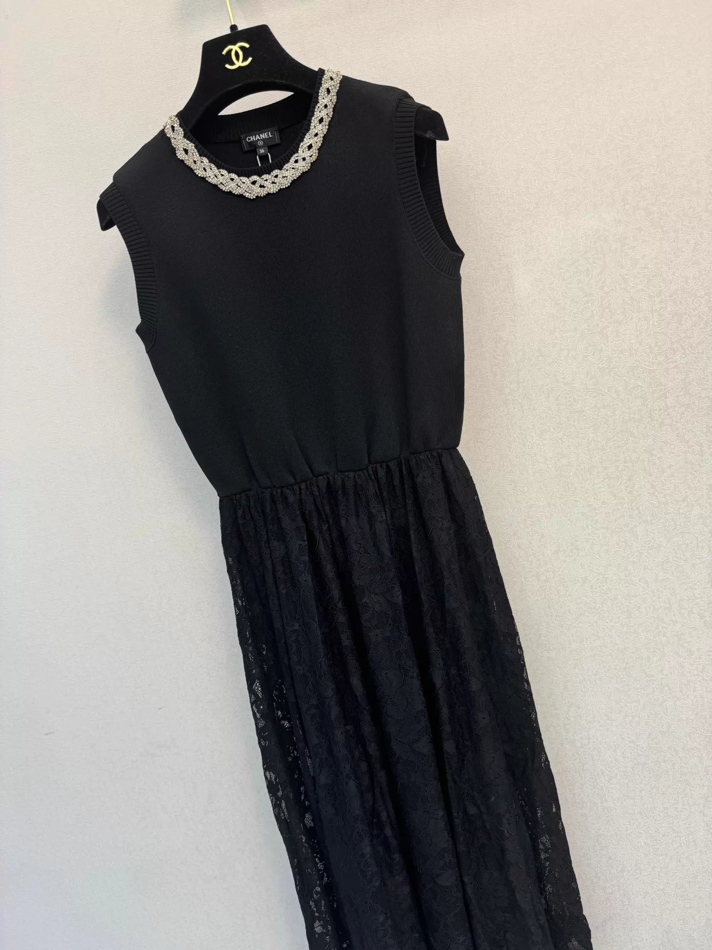Lace-trimmed Dress