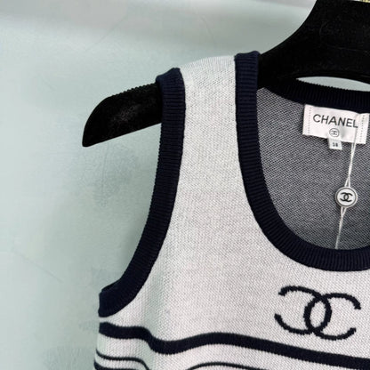 Striped Knit Vest