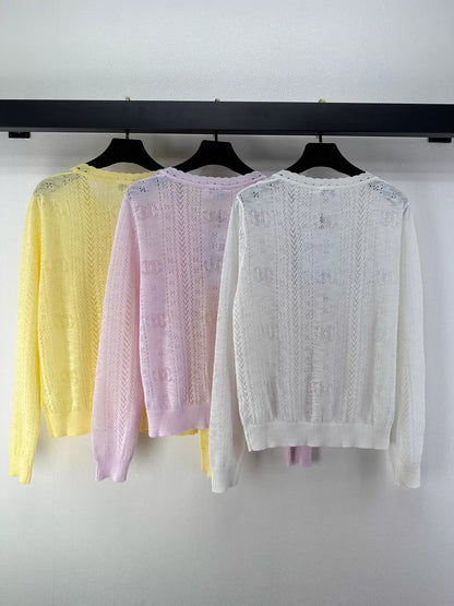 26ss Openwork cardigan