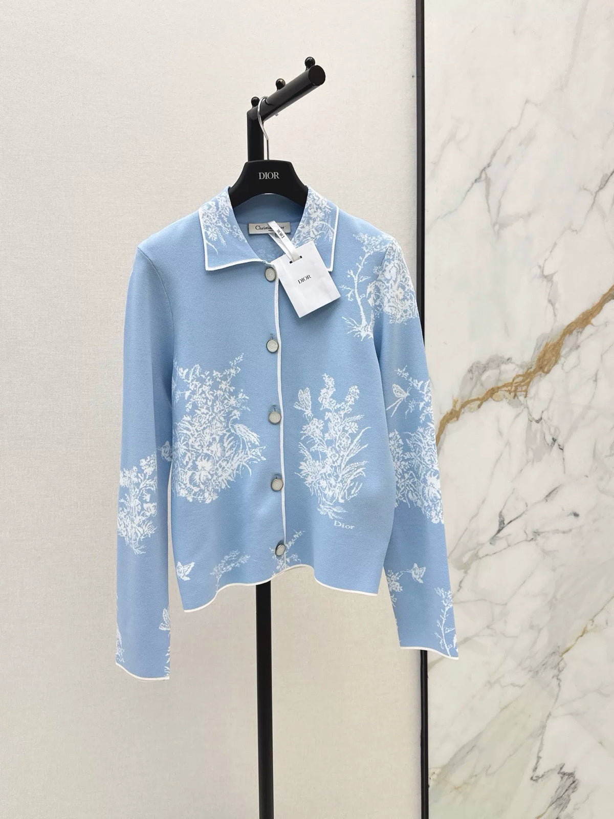 26New Knitted Collared Jacket