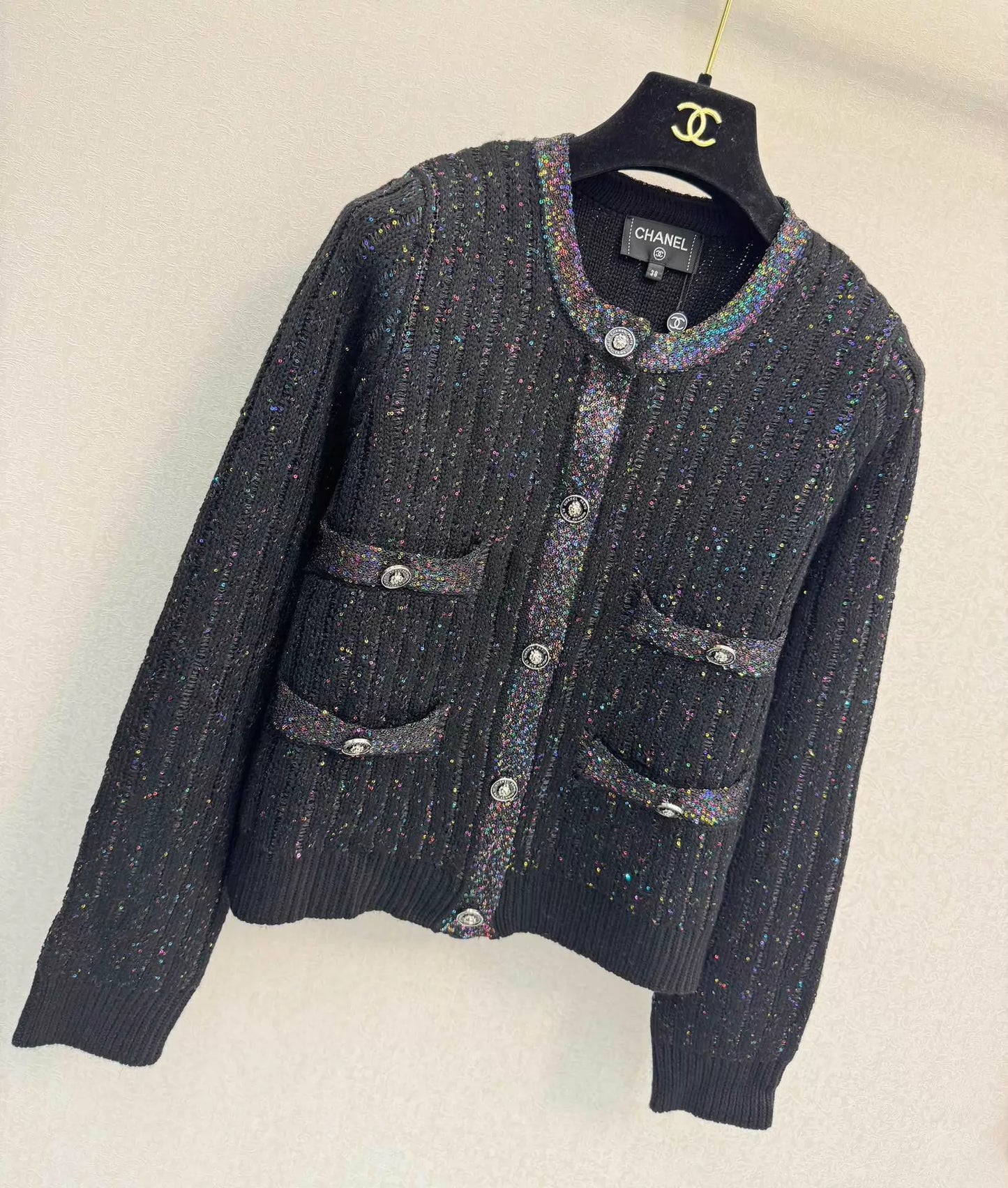 Tweed Short Knit Cardigan
