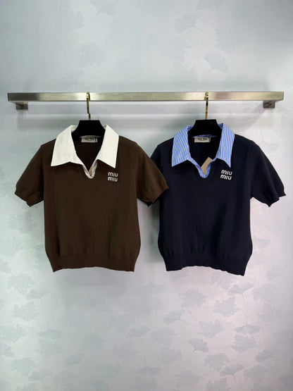 Color-blocked Polo T-shirt