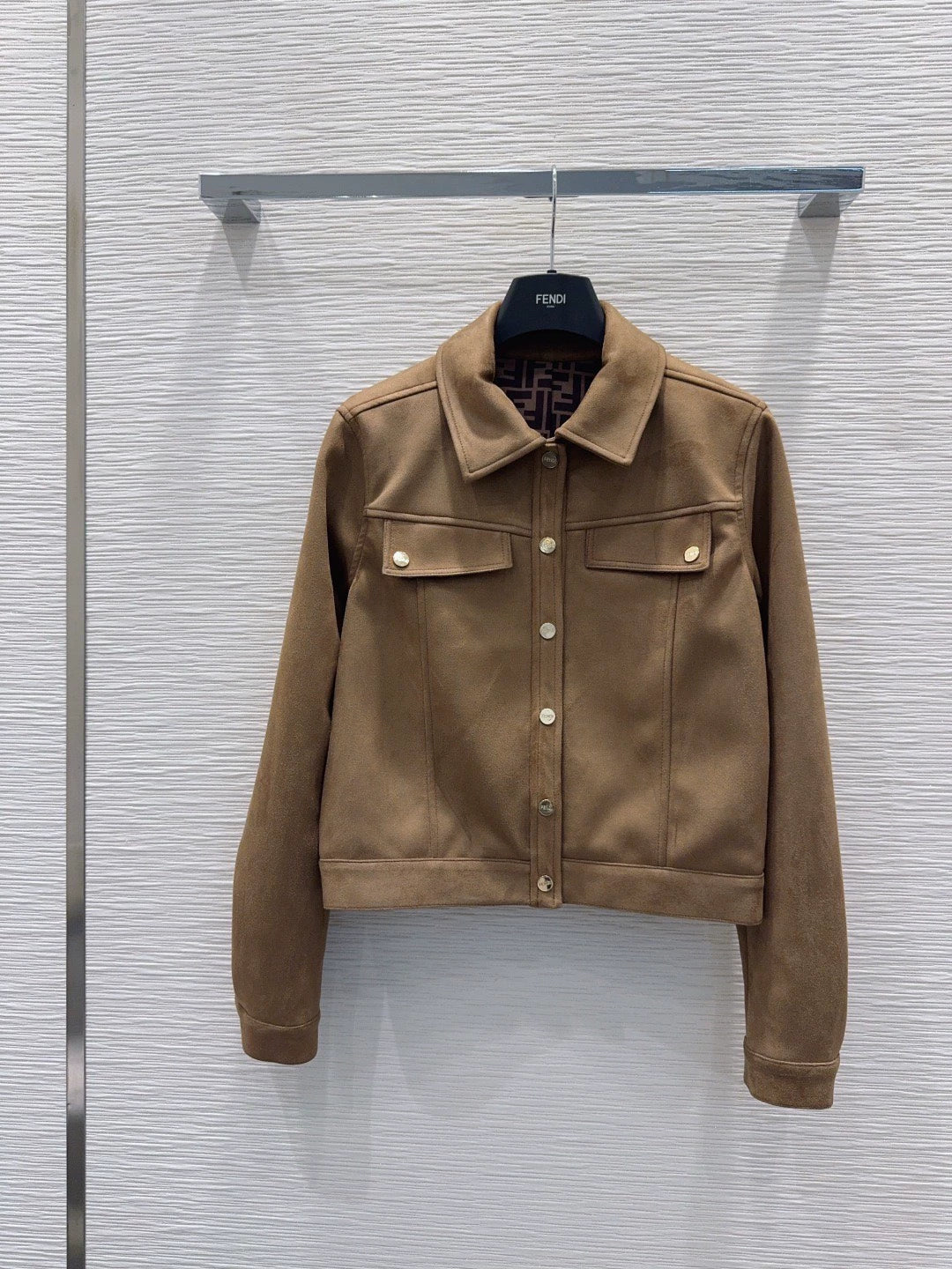 26New Faux Suede Jacket