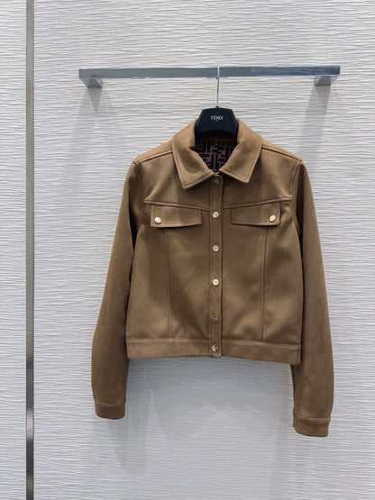 26New Faux Suede Jacket
