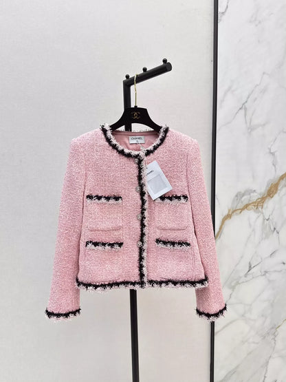 25fw Tweed jacket with braided trim