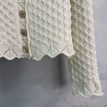 Openwork Knit Cardigan