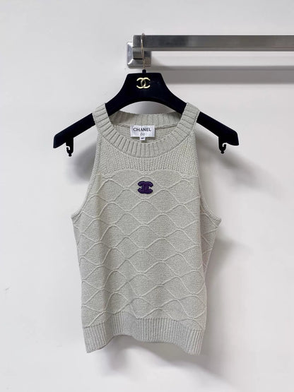 26ss Diamond Pattern Knit Vest