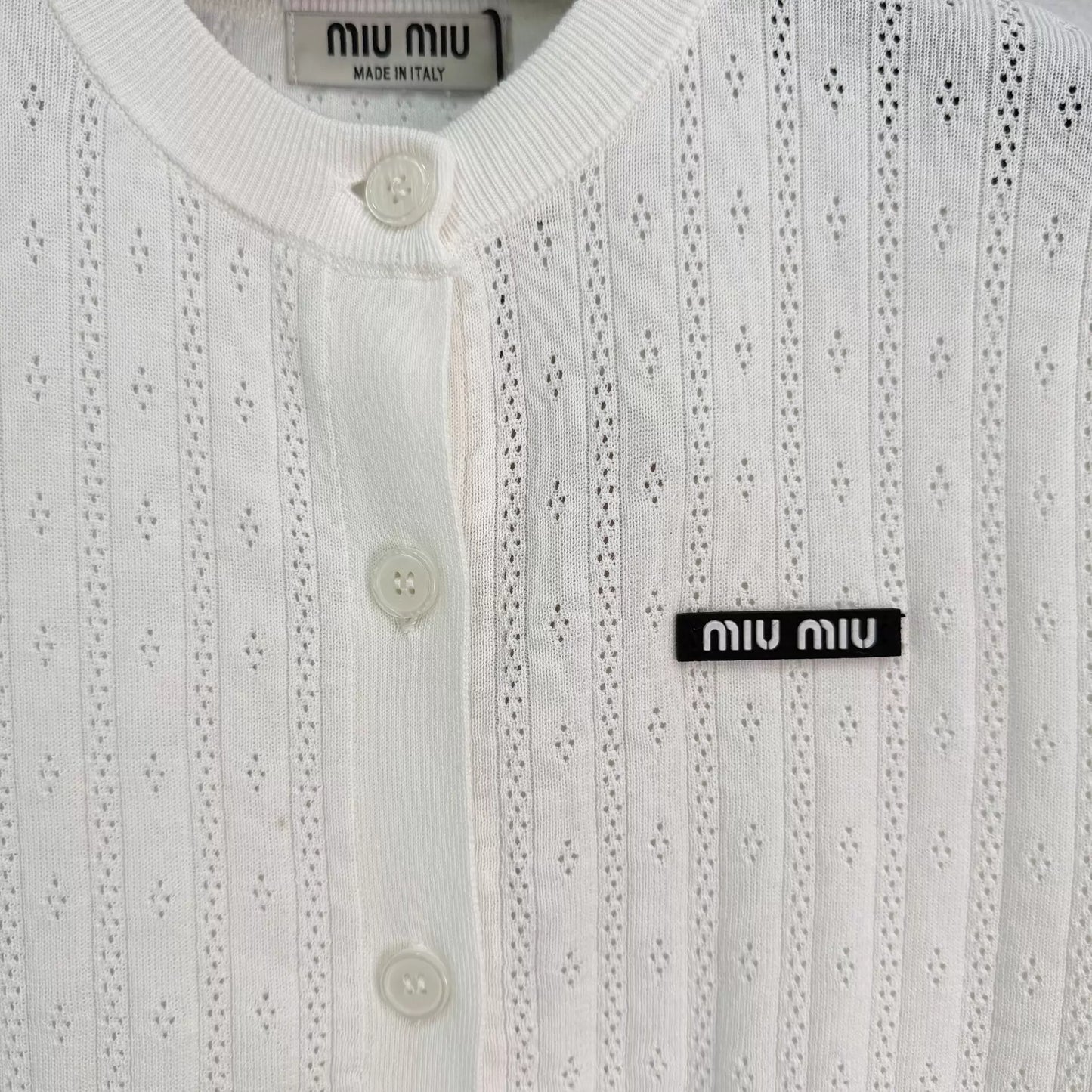 Openwork Knit T-shirt