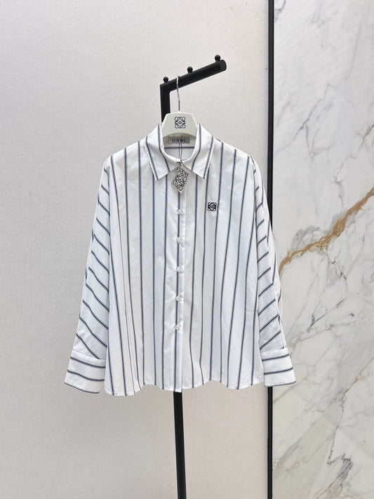 25fw Embroidered bat sleeve shirt