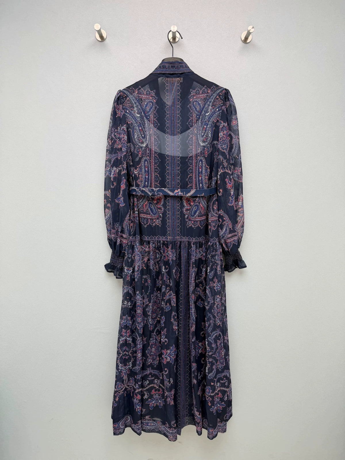 26New Navy Paisley Floral Dress