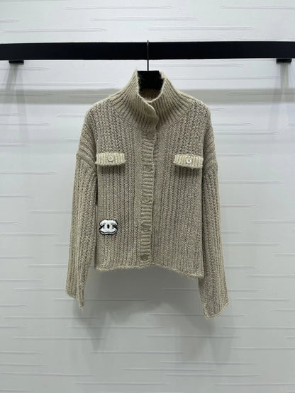 Collared Knit Cardigan