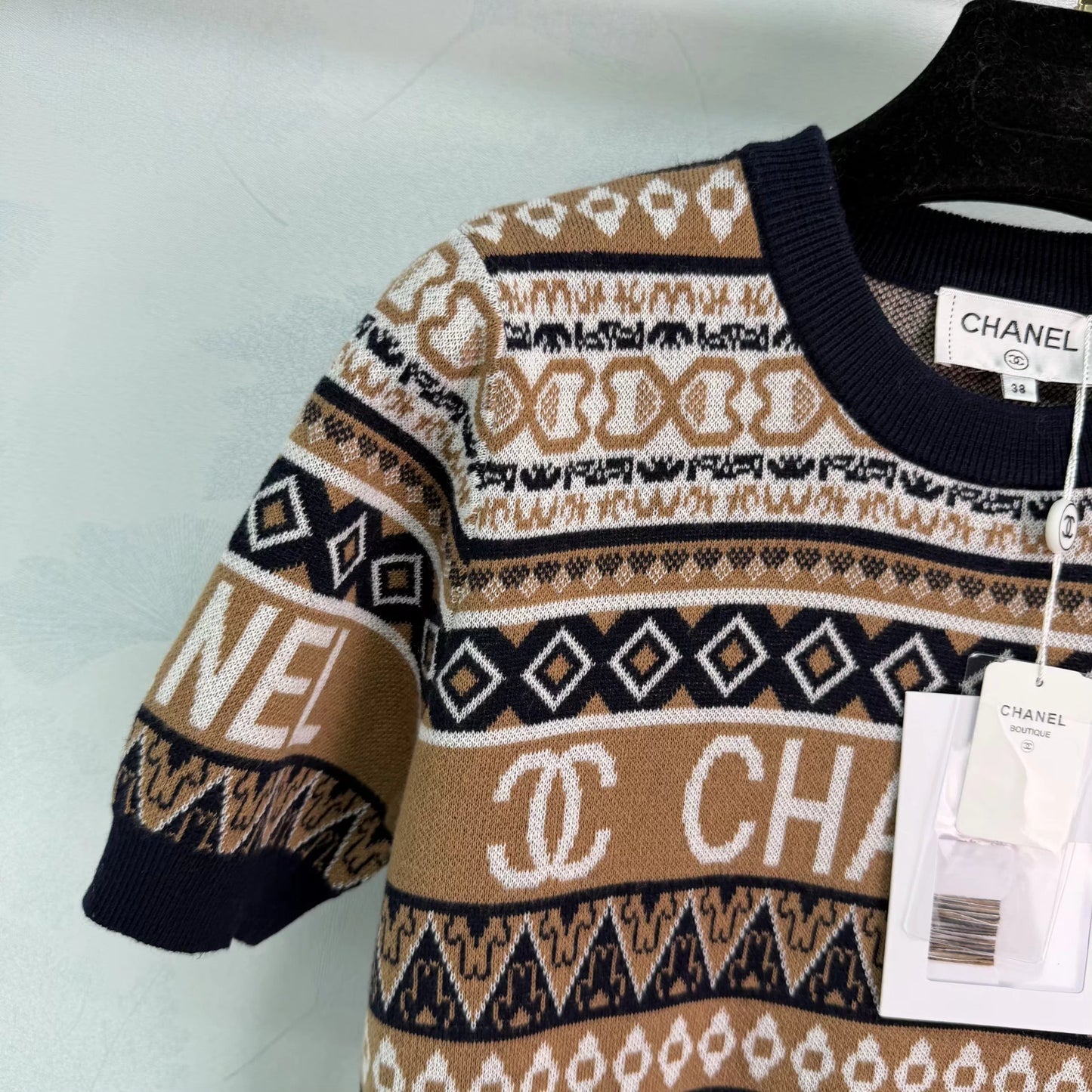 Knitted Short-Sleeve T-Shirt