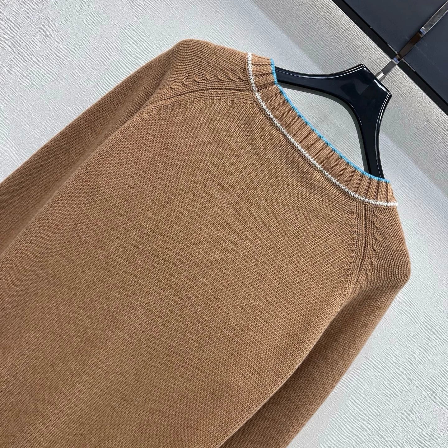 MiuMiu/26 New Season Diamond-Pattern & Stripe Knit Sweater