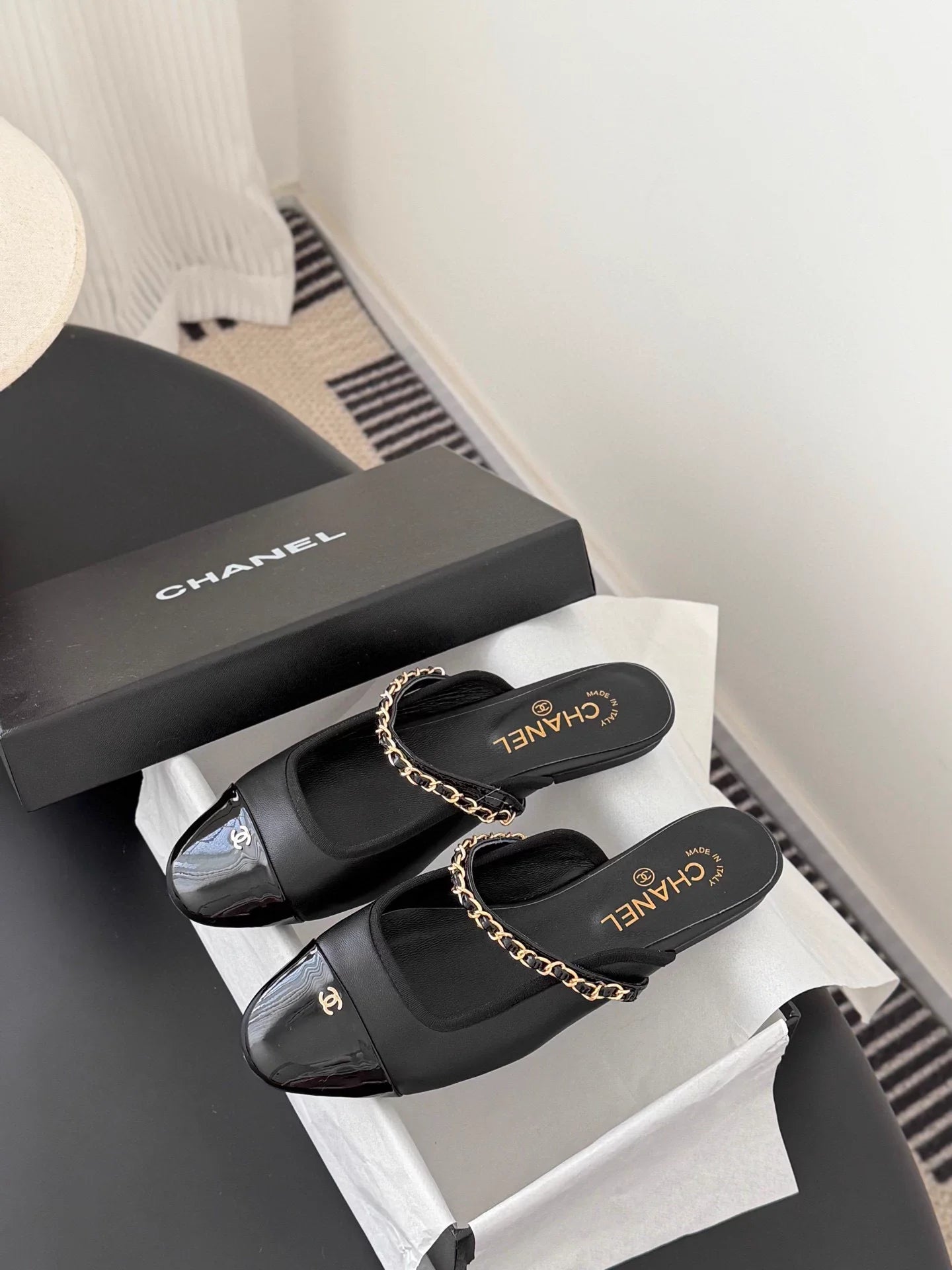 Mary Jane open-back flats