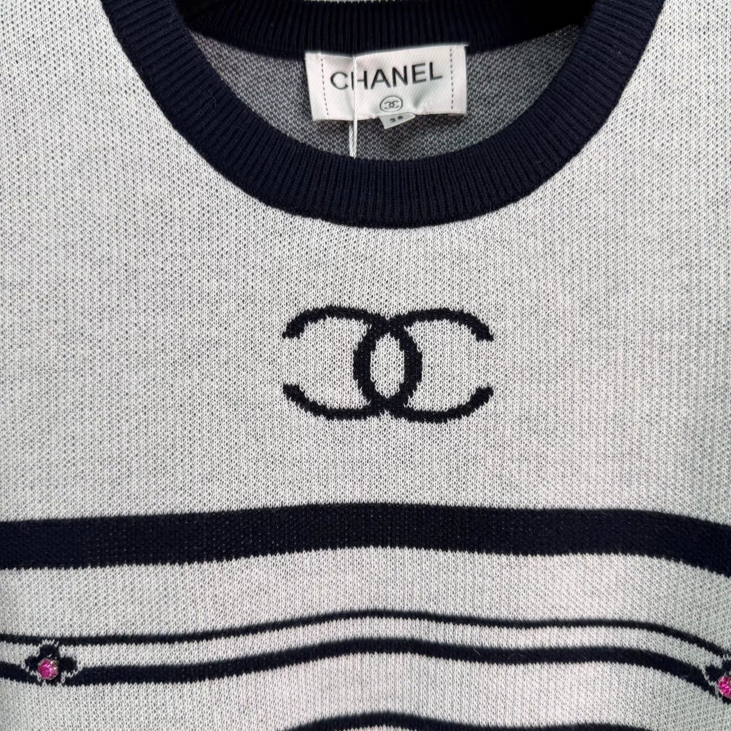 Striped Knit Short-Sleeve T-Shirt