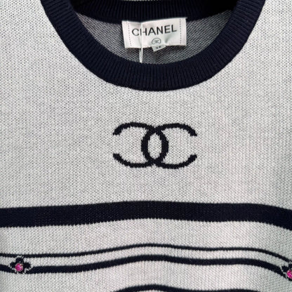 Striped Knit Short-Sleeve T-Shirt