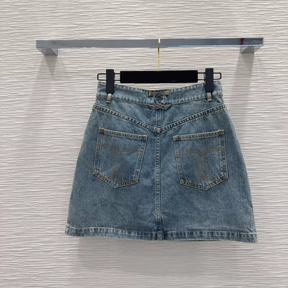 26ss Denim Midi Skirt