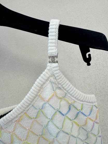 26ss Colorful Mesh Knit Camisole