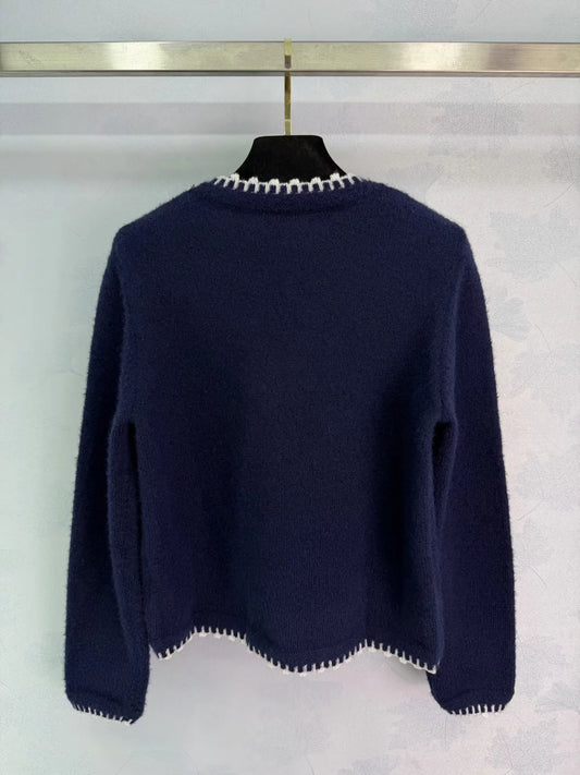 Color-blocked Knit Sweater