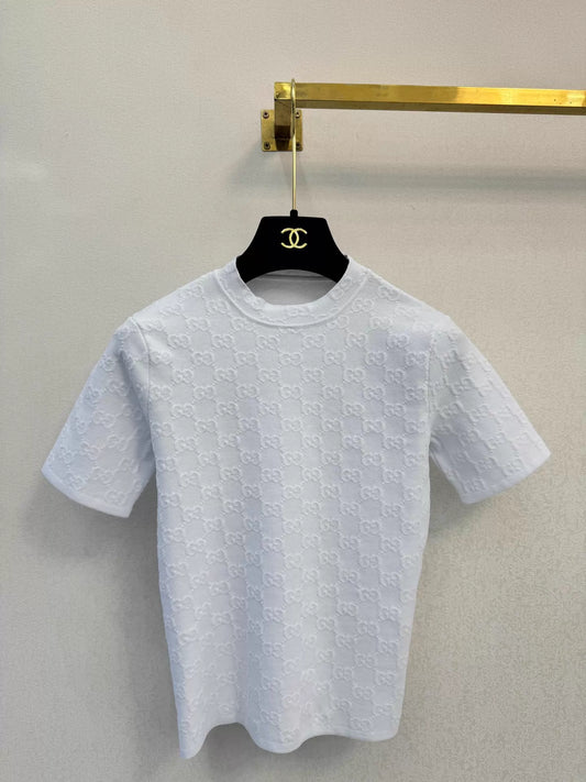 26ss Jacquard Short-Sleeve T-Shirt