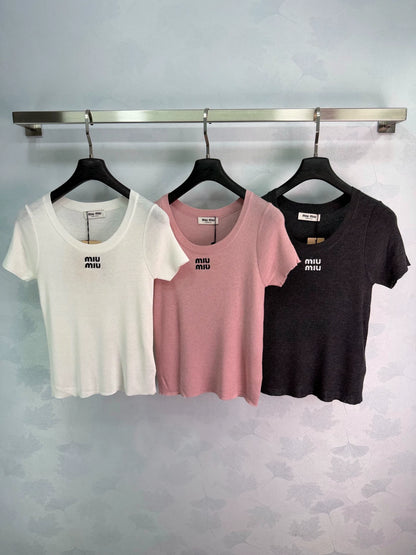 MiuMiu/26SS New Knit Short Sleeve