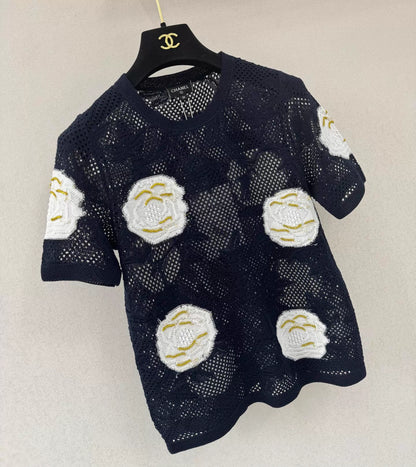 26ss Openwork Knit T-shirt