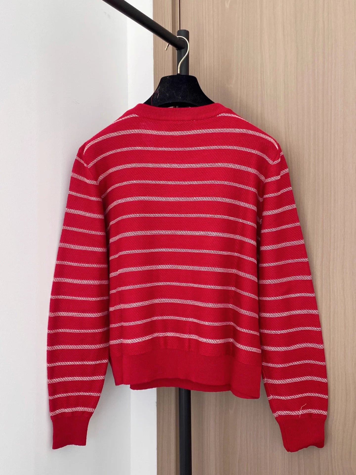 Color-blocked striped top