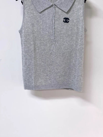 26ss logo-decorated vest