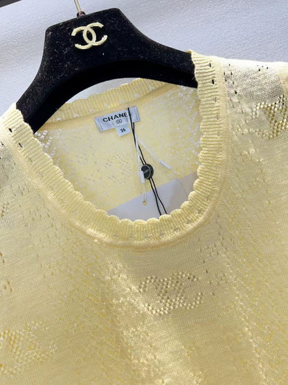 26ss Openwork Knit Sleeveless Vest