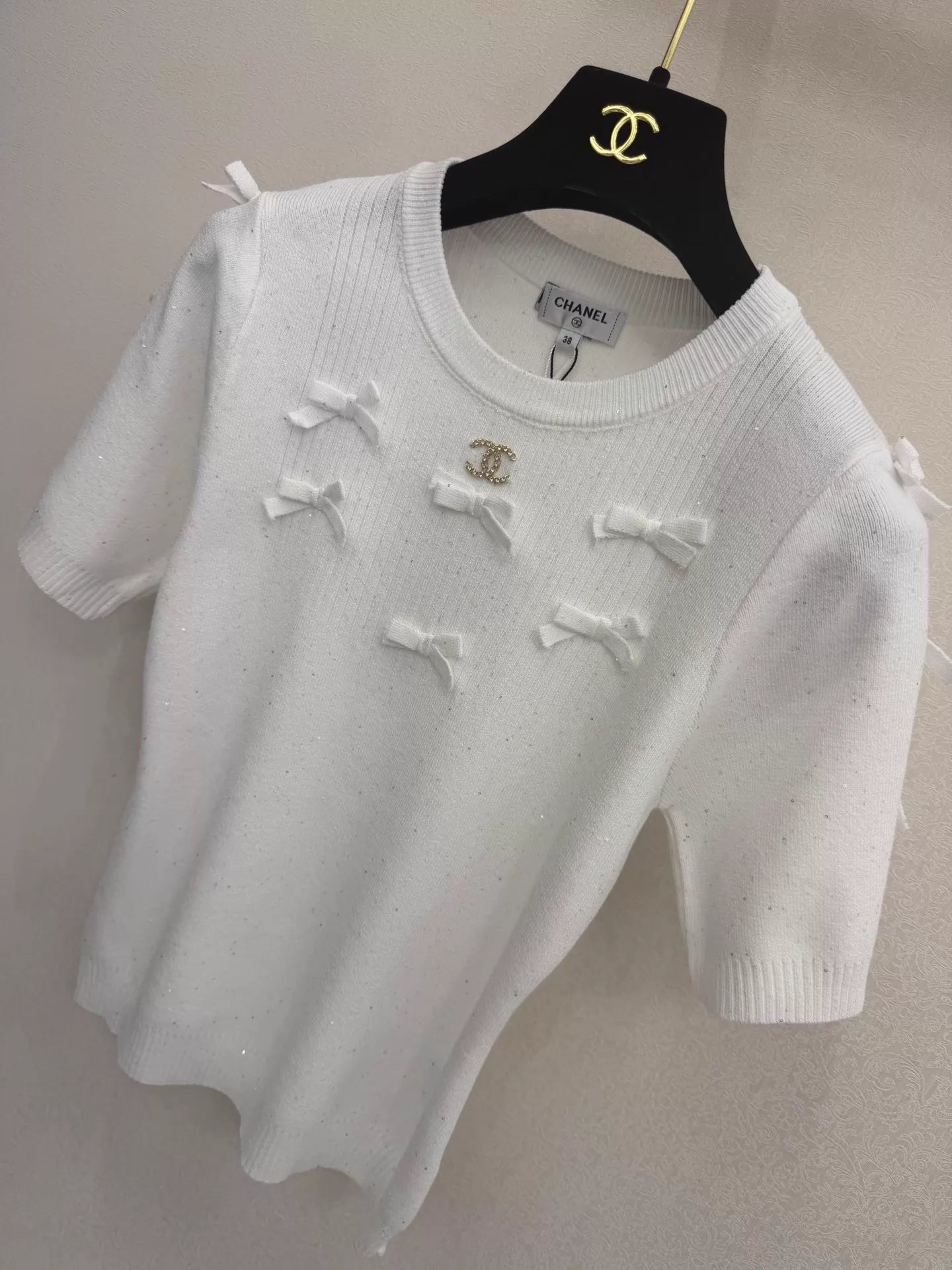 26ss Bow Knit T-Shirt