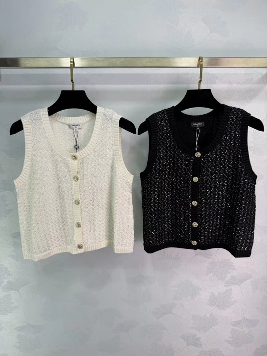 Knitted Sleeveless Vest
