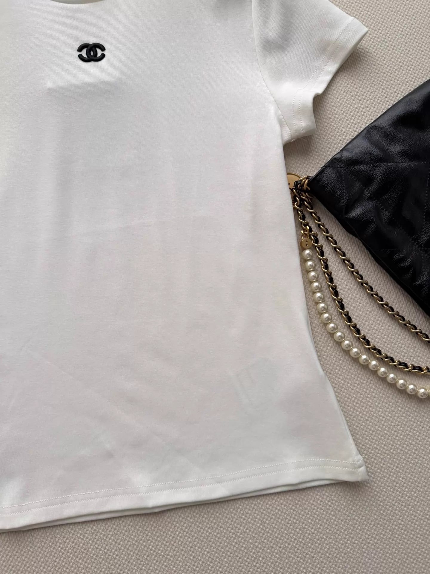 26ss Double C logo T-shirt on the chest