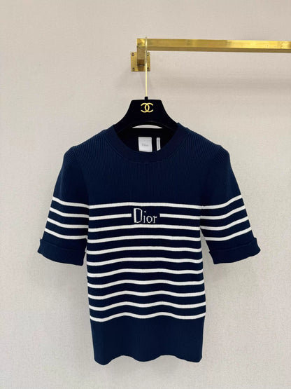 26ss Striped Knit T-Shirt