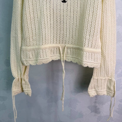 Chanel / 26 Early Autumn New Doll Collar Long-Sleeve Knit Sweater