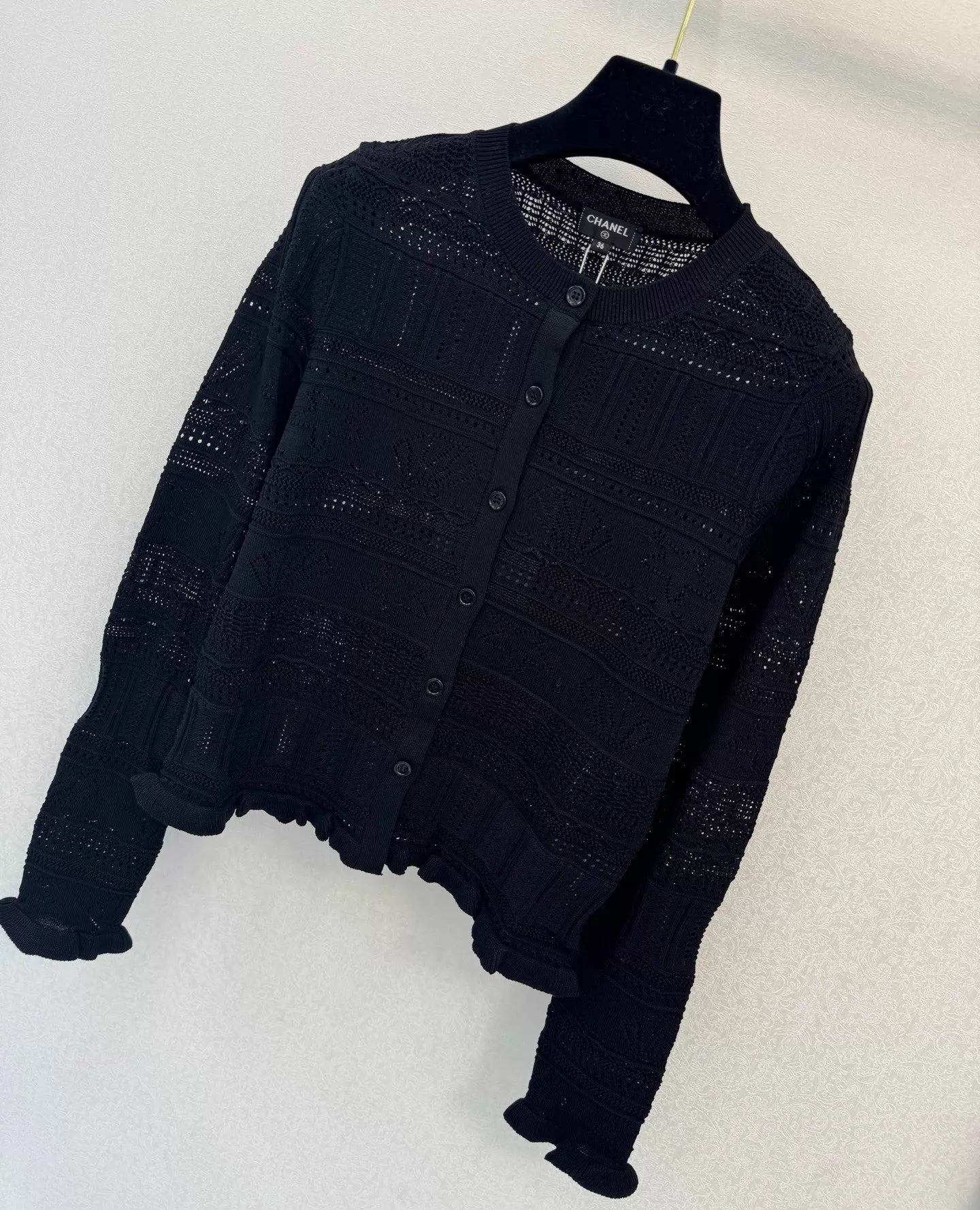 Openwork Knit Cardigan