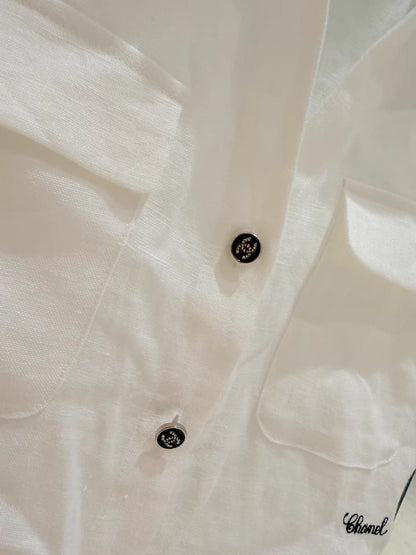 26ss Linen Sleeveless Shirt Vest