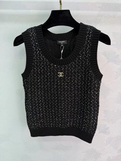 Knitted Sleeveless Vest