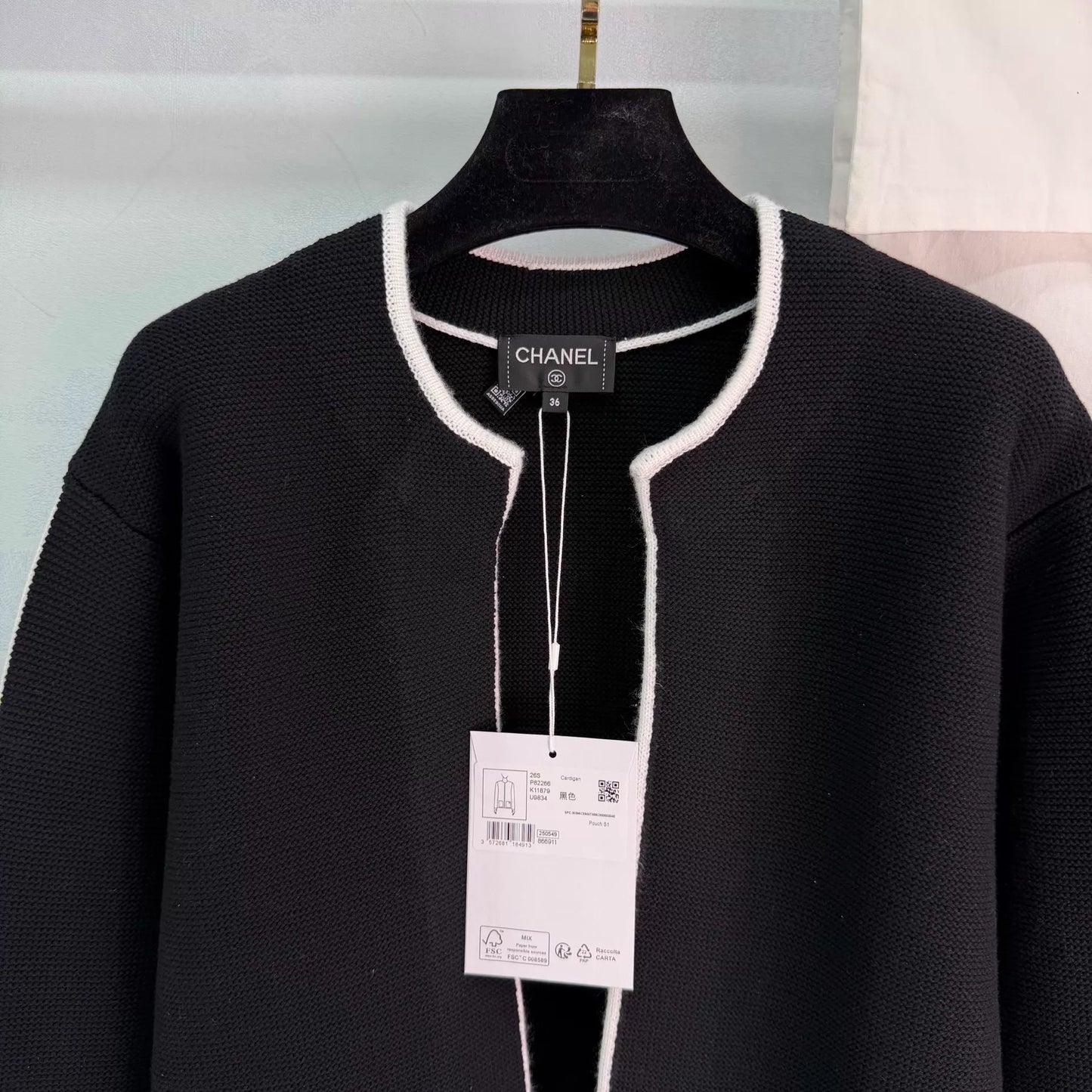 26ss Monogram-Pocket Knitted Cardigan
