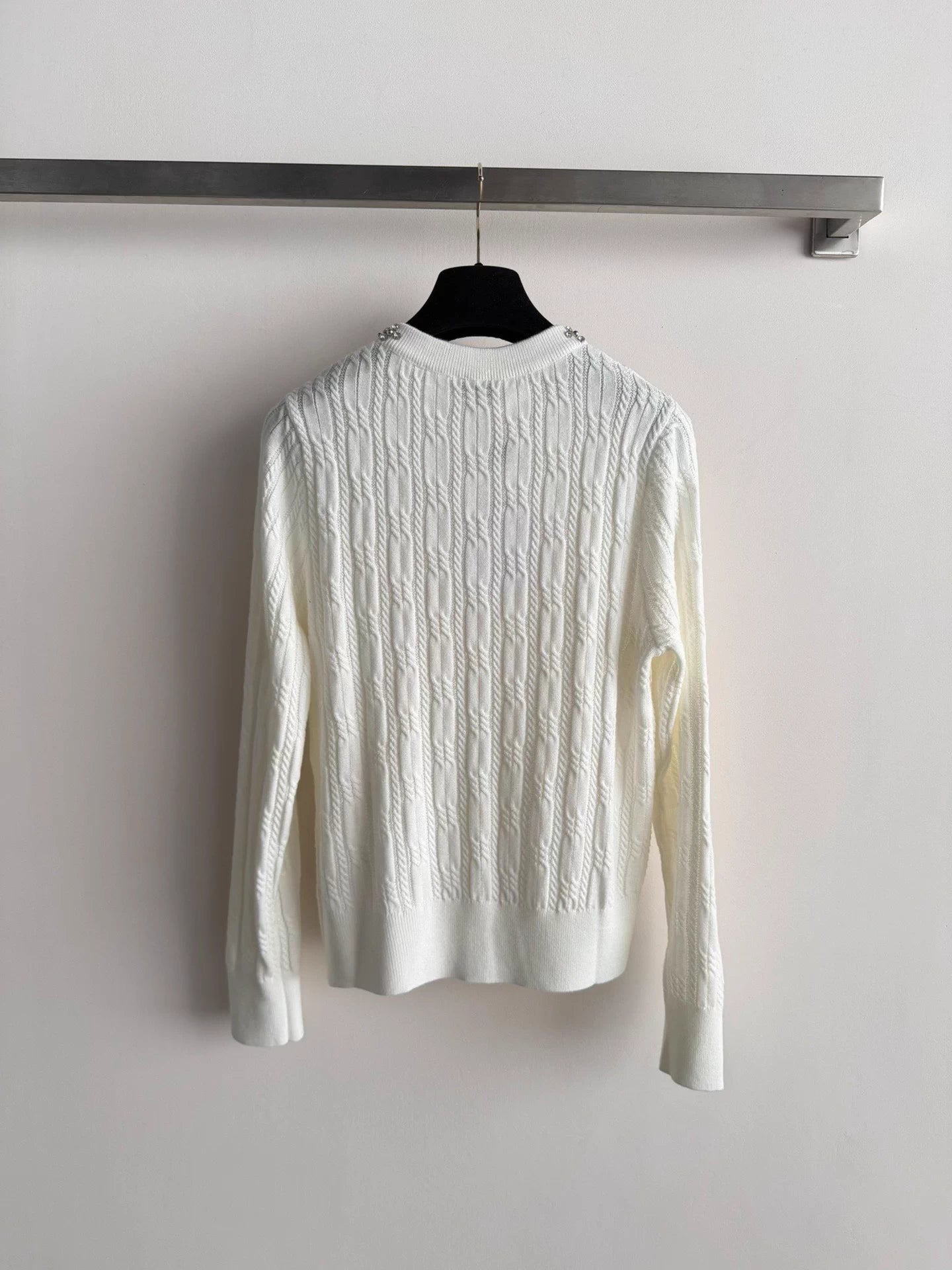 Rhinestone Logo cardigan