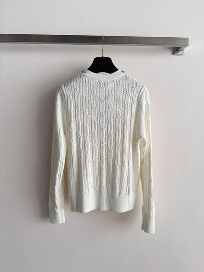 Rhinestone Logo cardigan