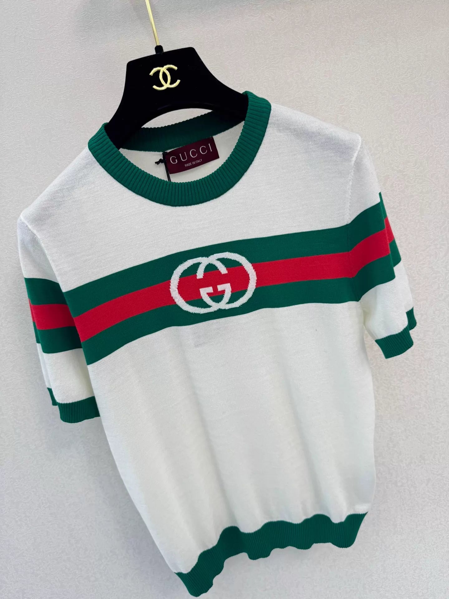 26ss Striped Knit T-Shirt
