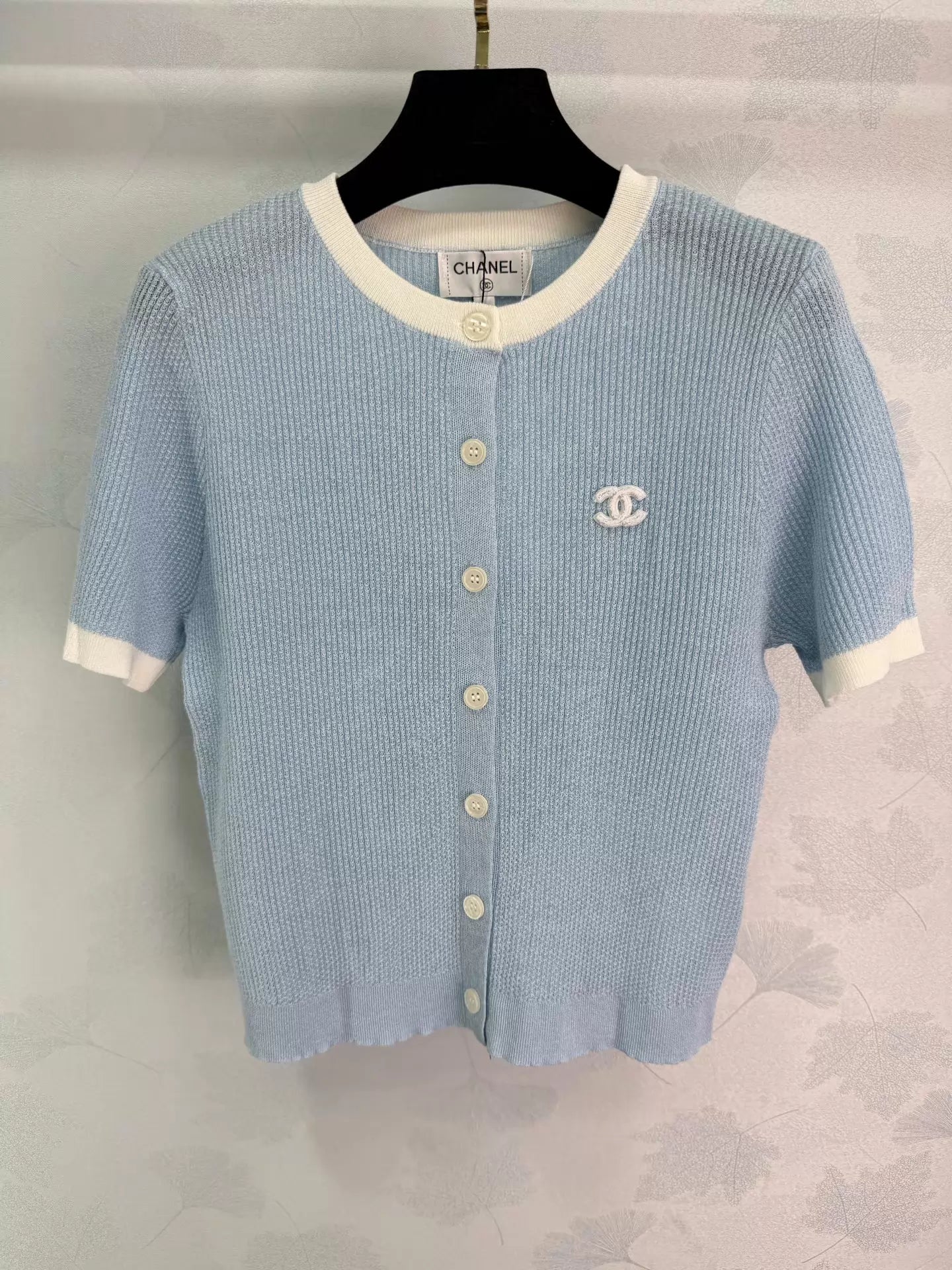 Knitted Short-Sleeve Top