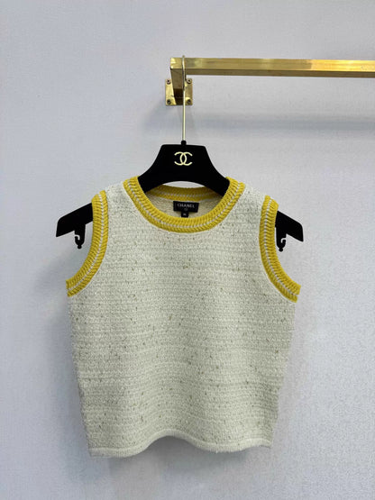 Tweed Color-Blocked Knit Set