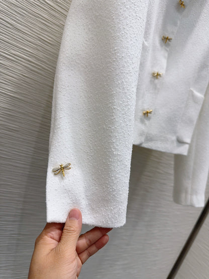 26New Long-Sleeve Cardigan with Bow Detail