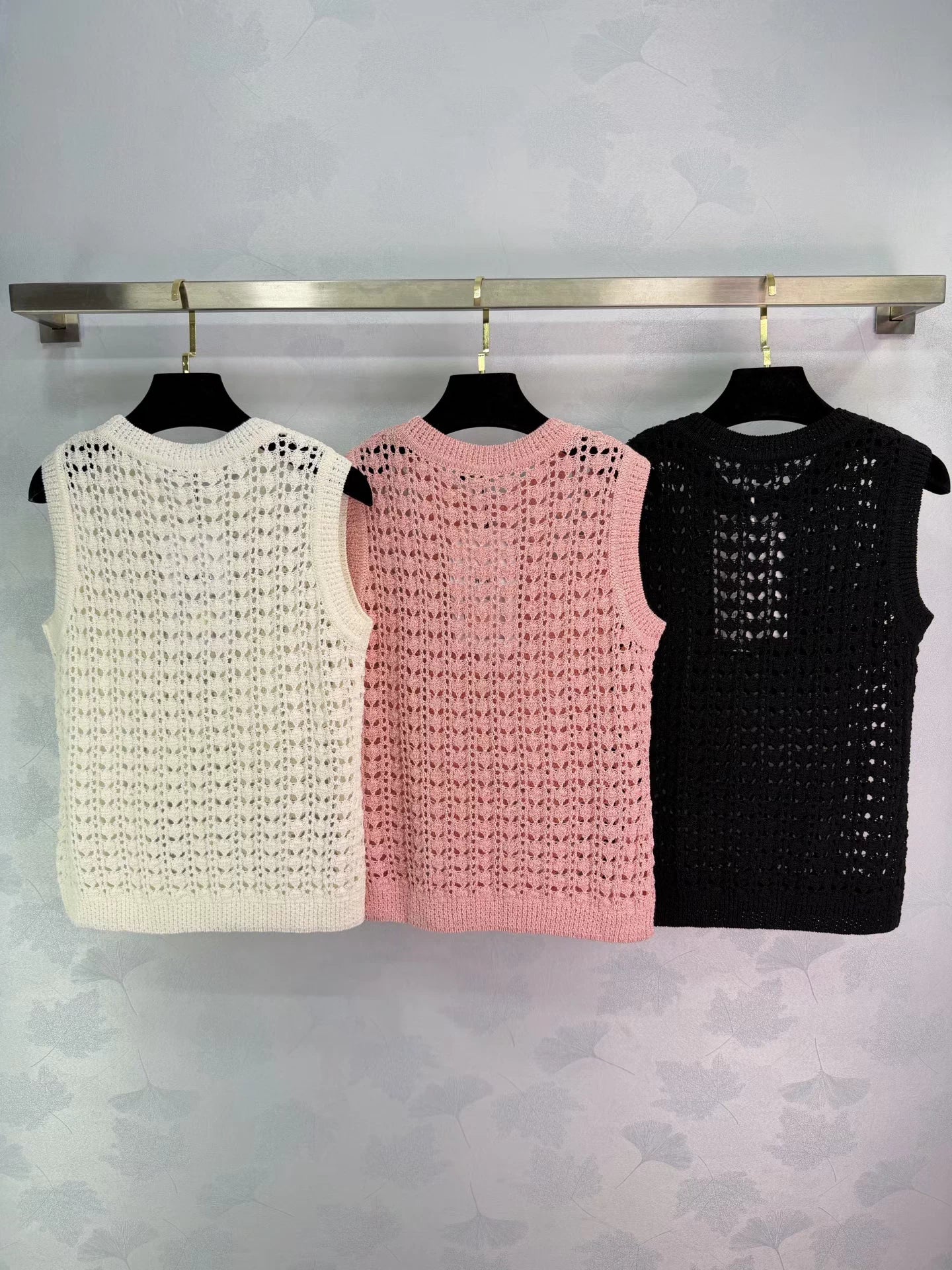Openwork Knit Vest